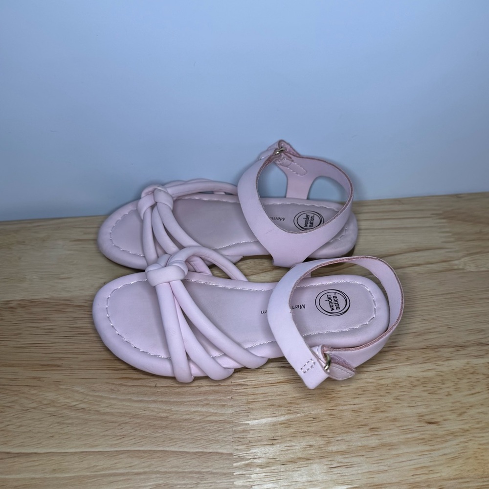 Girls Toddler Size 6 Pink Memory Foam Sandals  Barbiecore Kidcore Dainty Pastel